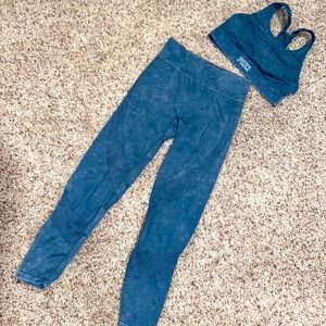 PINK leggings & sports bra set